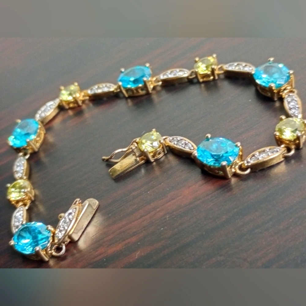 Vintage 925 gemstone bracelet